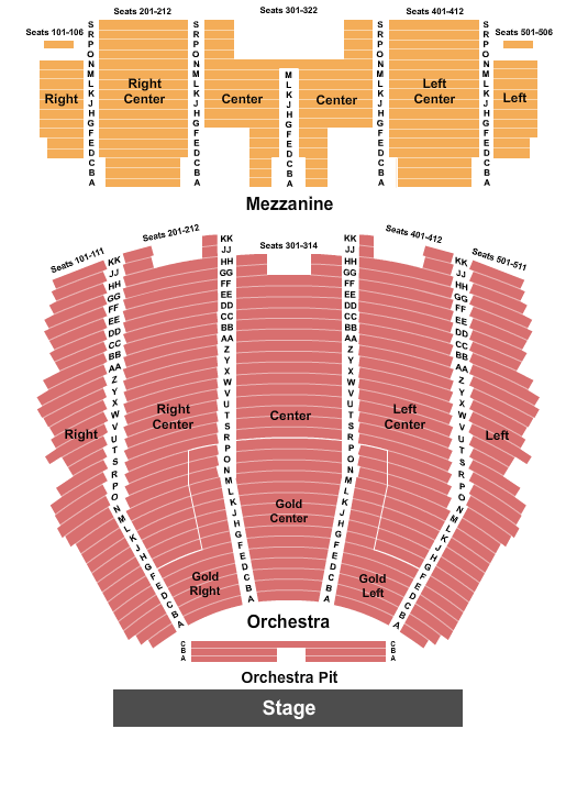 Centennial Hall Book of Mormon Seating Chart